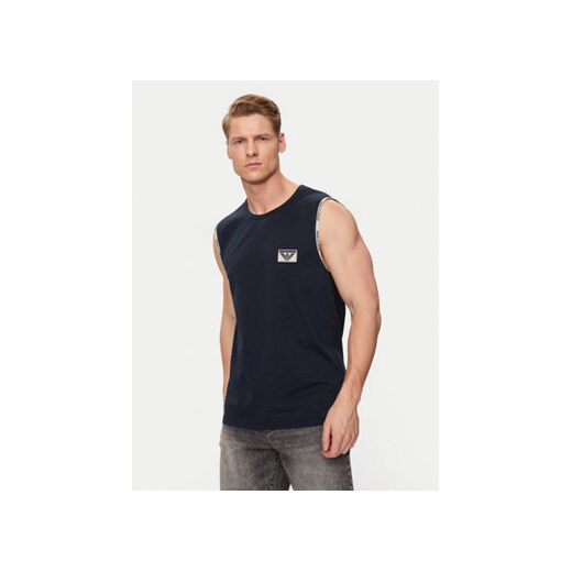 Emporio Armani Underwear Tank top 112089 4R755 00135 Granatowy Slim Fit ze sklepu MODIVO w kategorii T-shirty męskie - zdjęcie 171593605