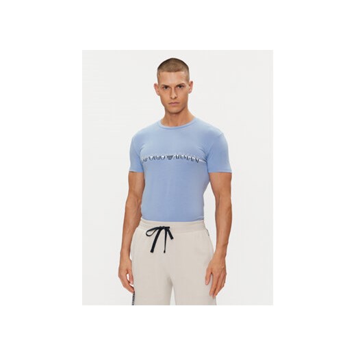 Emporio Armani Underwear T-Shirt 111035 4R729 03231 Niebieski Slim Fit ze sklepu MODIVO w kategorii T-shirty męskie - zdjęcie 171593735
