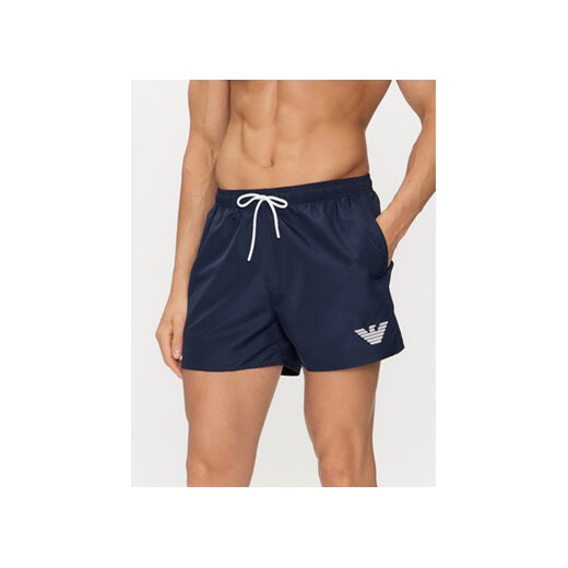 Emporio Armani Underwear Szorty kąpielowe 211752 4R438 06935 Granatowy Regular Fit ze sklepu MODIVO w kategorii Kąpielówki - zdjęcie 171593787