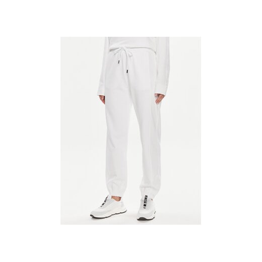 Max Mara Leisure Spodnie dresowe Markus 2416781038 Biały Regular Fit ze sklepu MODIVO w kategorii Spodnie damskie - zdjęcie 171593876