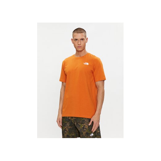 The North Face T-Shirt Redbox NF0A87NV Pomarańczowy Regular Fit ze sklepu MODIVO w kategorii T-shirty męskie - zdjęcie 171593917