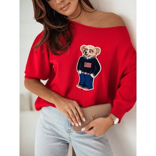 Czerwony sweter damski Lisa Mayo 