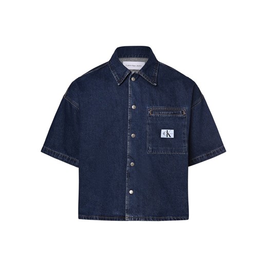 Calvin Klein Jeans Męska koszula dżinsowa Mężczyźni Comfort Fit Bawełna granatowy jednolity - id: 679435-0001-09920 - marki Calvin Klein - 171595856 Calvin Klein Jeans Męska koszula dżinsowa Mężczyźni Comfort Fit Bawełna granatowy jednolity ze sklepu vangraaf w kategorii Koszule męskie - zdjęcie 171595856