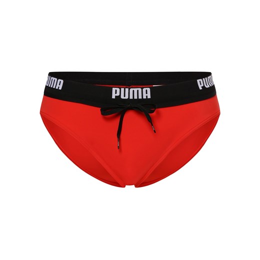 Puma Męskie kąpielówki Mężczyźni czerwony jednolity ze sklepu vangraaf w kategorii Kąpielówki - zdjęcie 171595876