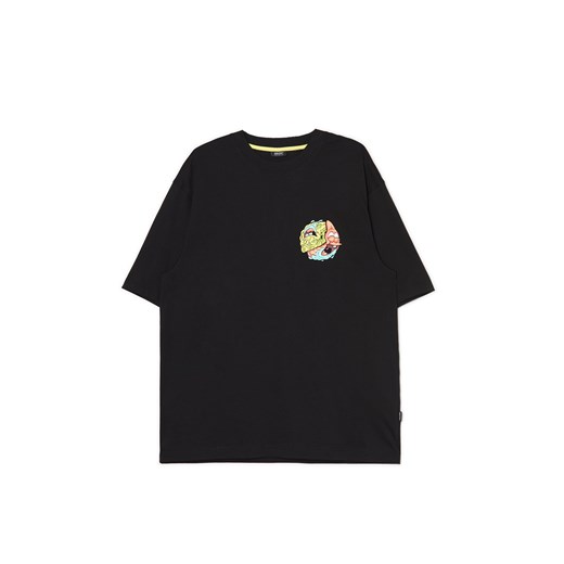 Cropp - Czarna koszulka z motywem SpongeBoba - czarny ze sklepu Cropp w kategorii T-shirty męskie - zdjęcie 171596707