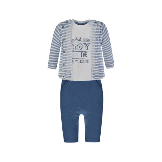 Chłopięcy komplet bluza + bluzka + spodnie dresowe ze sklepu 5.10.15 w kategorii Komplety niemowlęce - zdjęcie 171598117