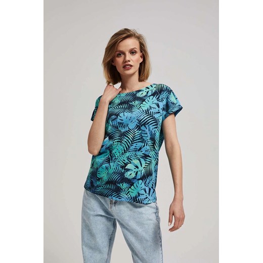 Koszulka damska z kwiatowym nadrukiem ze sklepu 5.10.15 w kategorii Bluzki damskie - zdjęcie 171598135