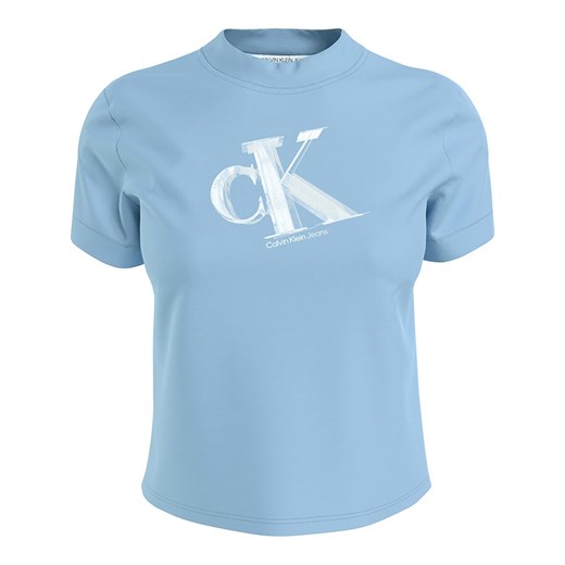 Calvin Klein Koszulka w kolorze błękitnym ze sklepu Limango Polska w kategorii Bluzki damskie - zdjęcie 171598396