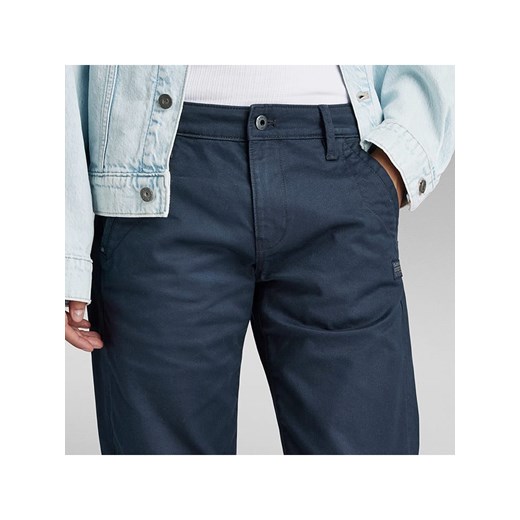 G-Star spodnie damskie casual granatowe na jesień 