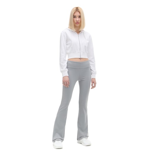 Cropp - Szare spodnie flare - szary Cropp XS Cropp