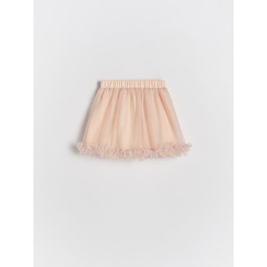 Reserved - Tiulowa spódniczka - beżowy ze sklepu Reserved w kategorii Spódnice dziewczęce - zdjęcie 171610597