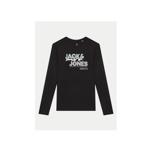 Jack&Jones Junior Bluzka Hunter 12221208 Czarny Regular Fit ze sklepu MODIVO w kategorii T-shirty chłopięce - zdjęcie 171611497