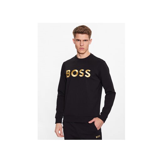 Boss Bluza Salbo 1 50482898 Czarny Regular Fit ze sklepu MODIVO w kategorii Bluzy męskie - zdjęcie 171611557