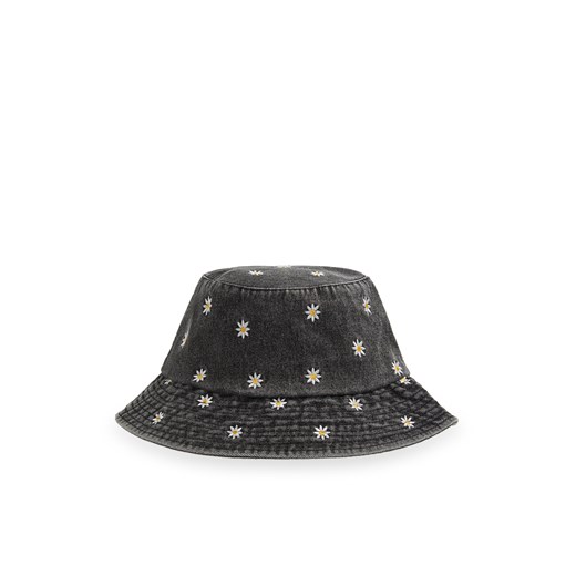 Cropp - Czarny kapelusz bucket hat denim - szary ze sklepu Cropp w kategorii Kapelusze damskie - zdjęcie 171688618