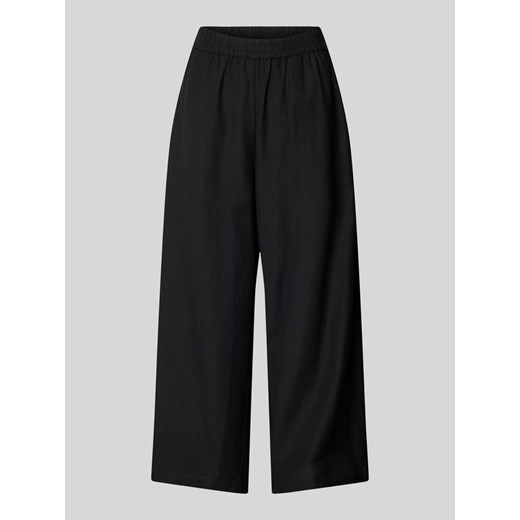 Spodnie materiałowe z szeroką,skróconą nogawką model ‘PRISILLA’ ze sklepu Peek&Cloppenburg  w kategorii Spodnie damskie - zdjęcie 171689546