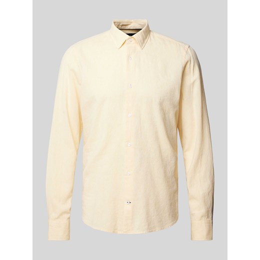 Koszula biznesowa o kroju slim fit w jednolitym kolorze ze sklepu Peek&Cloppenburg  w kategorii Koszule męskie - zdjęcie 171689815