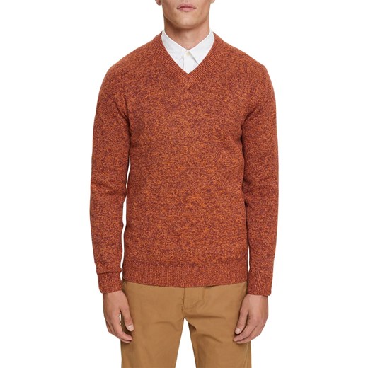 Sweter męski pomarańczowa Esprit jesienny 