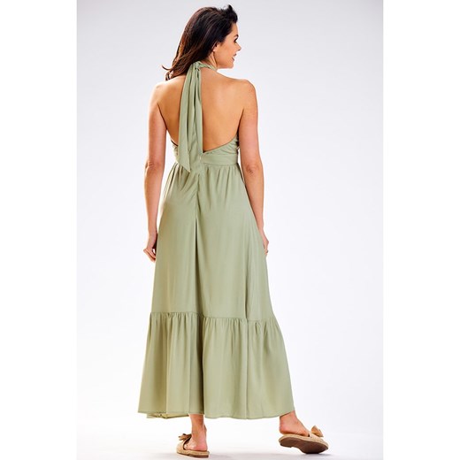 Sukienka AWAMA z wiskozy maxi 