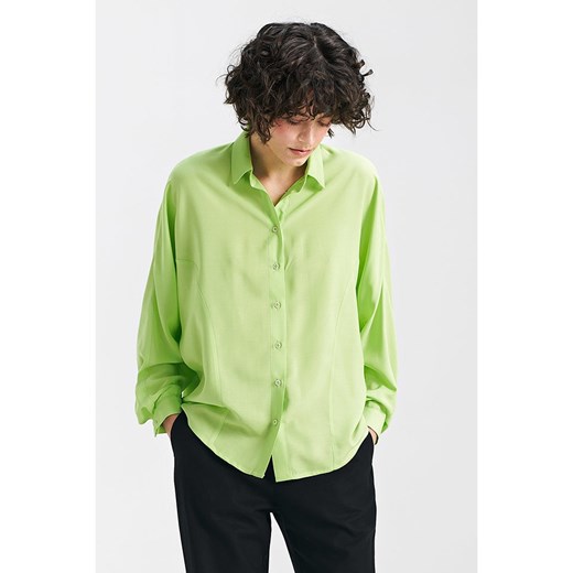 Nife Koszula w kolorze zielonym ze sklepu Limango Polska w kategorii Koszule damskie - zdjęcie 171691455