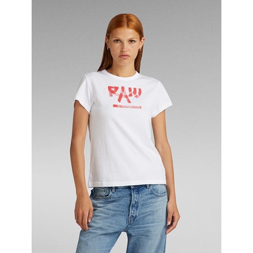 G-Star Koszulka w kolorze białym ze sklepu Limango Polska w kategorii Bluzki damskie - zdjęcie 171691595
