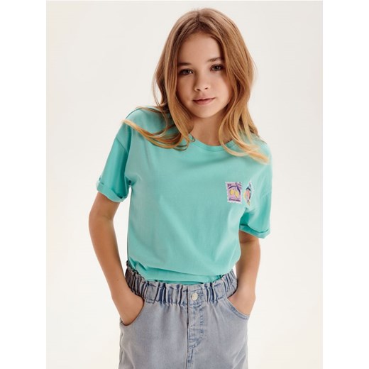 Sinsay - Koszulka - zielony ze sklepu Sinsay w kategorii Bluzki dziewczęce - zdjęcie 171693409