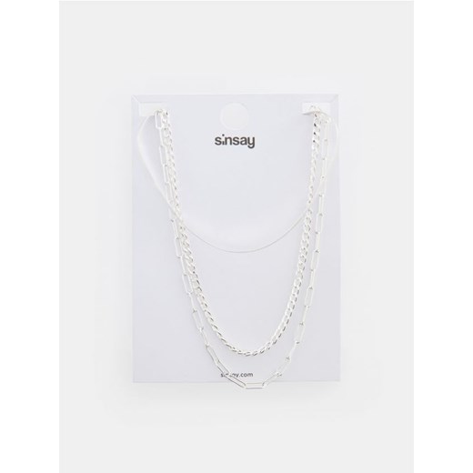 Sinsay - Naszyjnik - srebrny ze sklepu Sinsay w kategorii Naszyjniki - zdjęcie 171693509