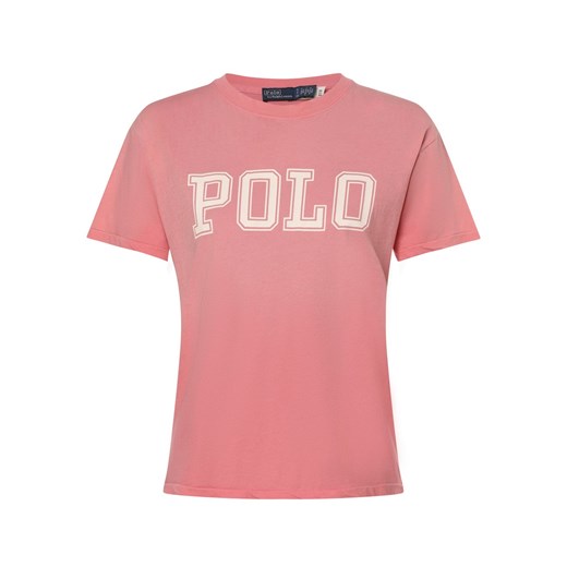 Polo Ralph Lauren Koszulka damska Kobiety Bawełna różowy nadruk ze sklepu vangraaf w kategorii Bluzki damskie - zdjęcie 171693727