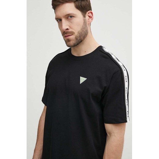 Guess t-shirt bawełniany JESSEN męski kolor czarny z nadrukiem Z4GI12 I3Z14 ze sklepu ANSWEAR.com w kategorii T-shirty męskie - zdjęcie 171694766