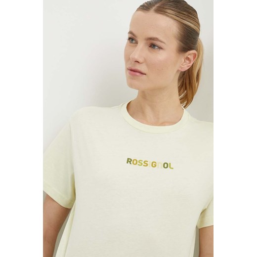 Rossignol t-shirt bawełniany damski kolor żółty RLMWY17 ze sklepu ANSWEAR.com w kategorii Bluzki damskie - zdjęcie 171694846