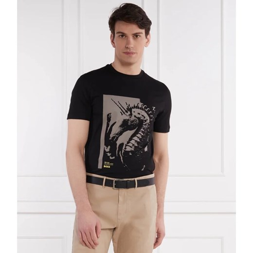 T-shirt męski BOSS HUGO na lato z krótkim rękawem w stylu młodzieżowym