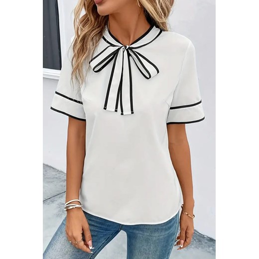 Bluzka FELINSA WHITE ze sklepu Ivet Shop w kategorii Bluzki damskie - zdjęcie 171702367