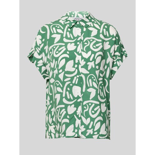 Bluzka koszulowa z wzorem na całej powierzchni ze sklepu Peek&Cloppenburg  w kategorii Koszule damskie - zdjęcie 171702726