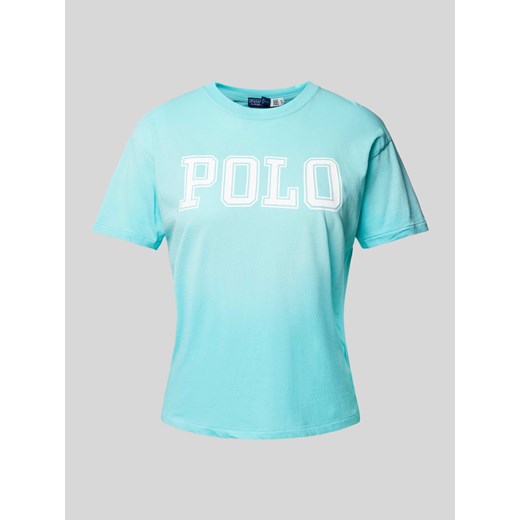 T-shirt z nadrukiem z logo ze sklepu Peek&Cloppenburg  w kategorii Bluzki damskie - zdjęcie 171702865