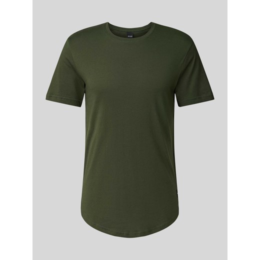 T-shirt w jednolitym kolorze z okrągłym dekoltem ze sklepu Peek&Cloppenburg  w kategorii T-shirty męskie - zdjęcie 171702917