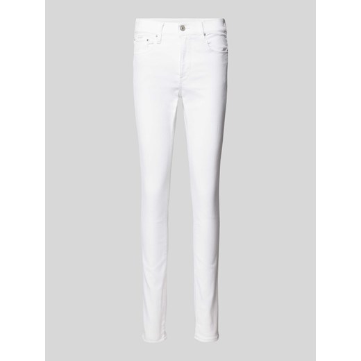 Jeansy o kroju skinny fit w jednolitym kolorze ze sklepu Peek&Cloppenburg  w kategorii Jeansy damskie - zdjęcie 171702989