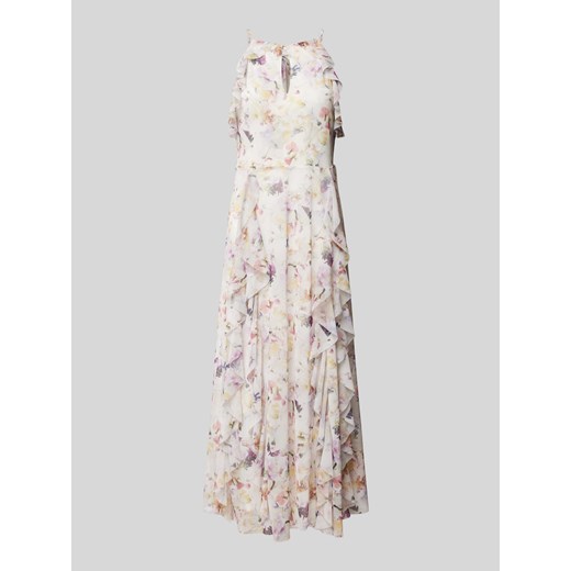 Sukienka midi z kwiatowym wzorem i falbanami model ‘LAURIIN’ ze sklepu Peek&Cloppenburg  w kategorii Sukienki - zdjęcie 171703048