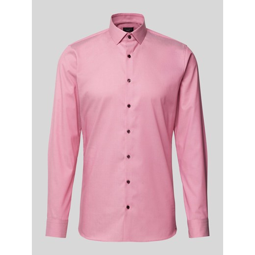Koszula biznesowa o kroju super slim fit z fakturowanym wzorem ze sklepu Peek&Cloppenburg  w kategorii Koszule męskie - zdjęcie 171703057