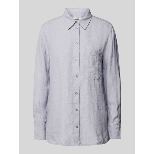 Bluzka koszulowa z kołnierzykiem ze sklepu Peek&Cloppenburg  w kategorii Koszule damskie - zdjęcie 171703107