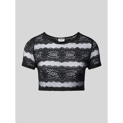 T-shirt krótki o półprzezroczystym designie model ‘MARCIE’ ze sklepu Peek&Cloppenburg  w kategorii Bluzki damskie - zdjęcie 171703167