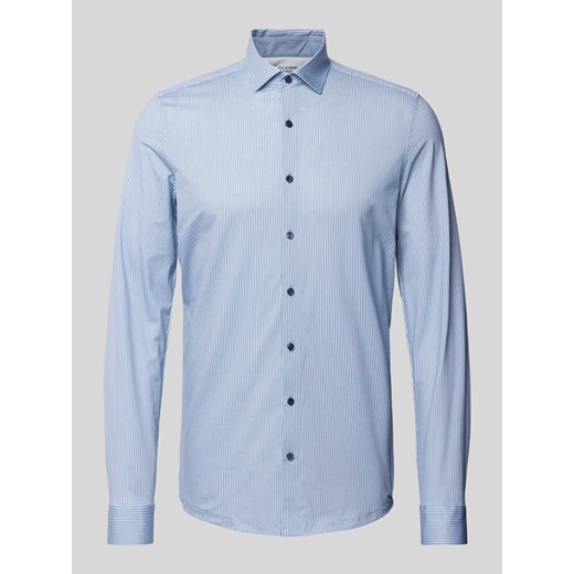 Koszula biznesowa o kroju Super Slim Fit z kołnierzykiem typu kent ze sklepu Peek&Cloppenburg  w kategorii Koszule męskie - zdjęcie 171703299