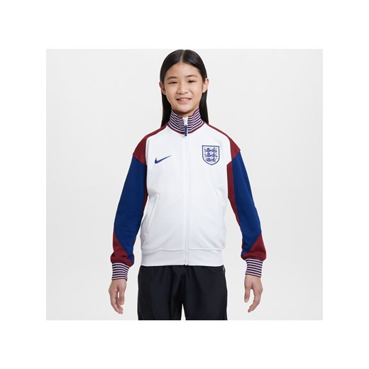 Kurtka piłkarska dla dużych dzieci Nike Dri-FIT Anglia Academy Pro (wersja domowa) - Biel ze sklepu Nike poland w kategorii Kurtki dziewczęce - zdjęcie 171703359