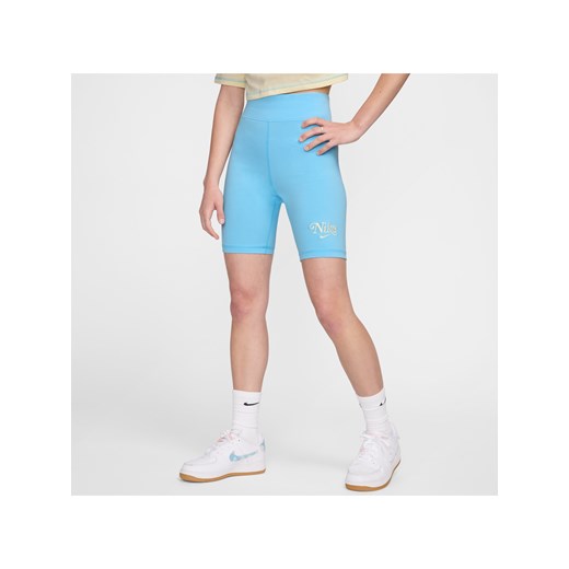 Kolarki damskie Nike Sportswear - Niebieski ze sklepu Nike poland w kategorii Szorty - zdjęcie 171703365