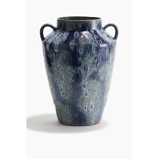 H & M - Duży szkliwiony wazon - Niebieski ze sklepu H&M w kategorii Wazony - zdjęcie 171703646