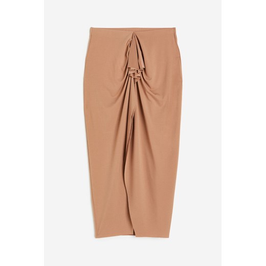 H & M - Dżersejowa spódnica z klinem - Beżowy ze sklepu H&M w kategorii Spódnice - zdjęcie 171703647