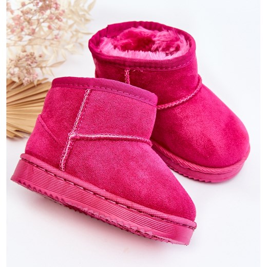 Buty zimowe dziecięce śniegowce bez zapięcia