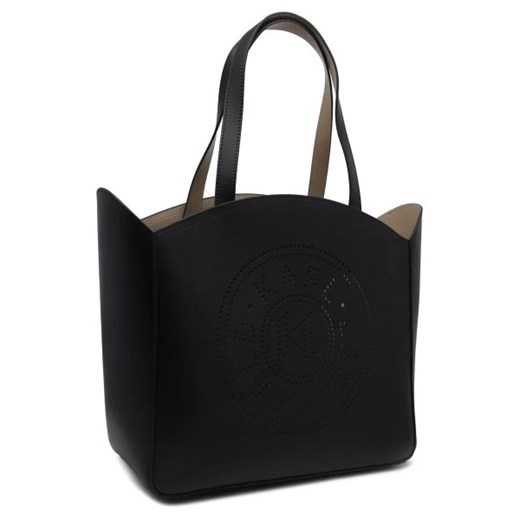 Czarna shopper bag Karl Lagerfeld ze skóry