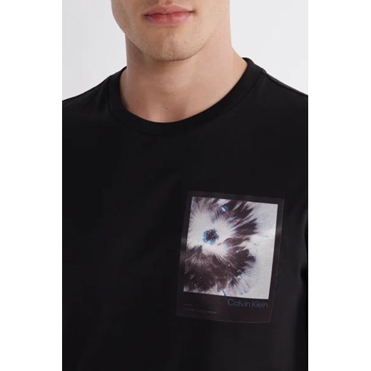 T-shirt męski Calvin Klein bawełniany z napisami z krótkim rękawem 