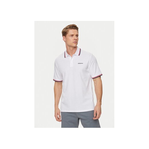 Jack&Jones Polo Campa 12250736 Biały Standard Fit ze sklepu MODIVO w kategorii T-shirty męskie - zdjęcie 171707008
