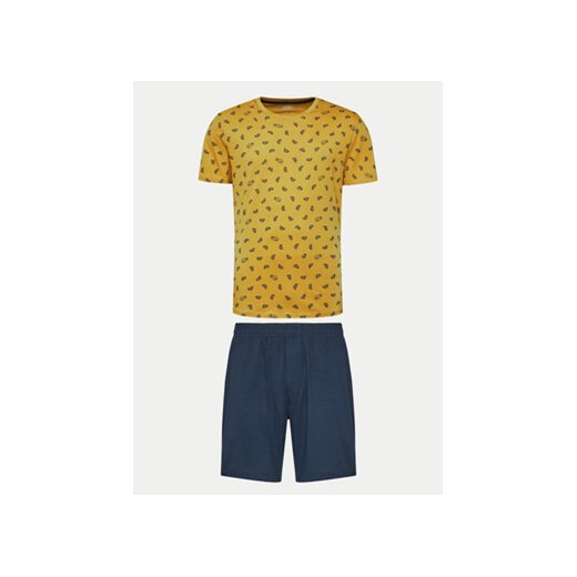 Henderson Piżama Clue 41288 Żółty Regular Fit ze sklepu MODIVO w kategorii Piżamy męskie - zdjęcie 171707149