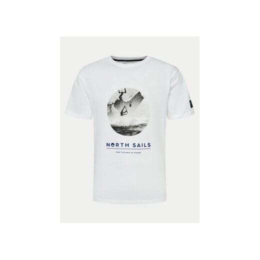 North Sails T-Shirt 693002 Biały Comfort Fit ze sklepu MODIVO w kategorii T-shirty męskie - zdjęcie 171707227